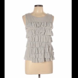 Hollister Ruffeled Sleeveless Top, Large